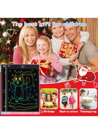 8.5-inch LCD writing tablet with a colorful erasable screen—perfect for drawing, doodling, writing, and learning. Lightweight, eco-friendly, and ideal for kids and adults.Black - view 4