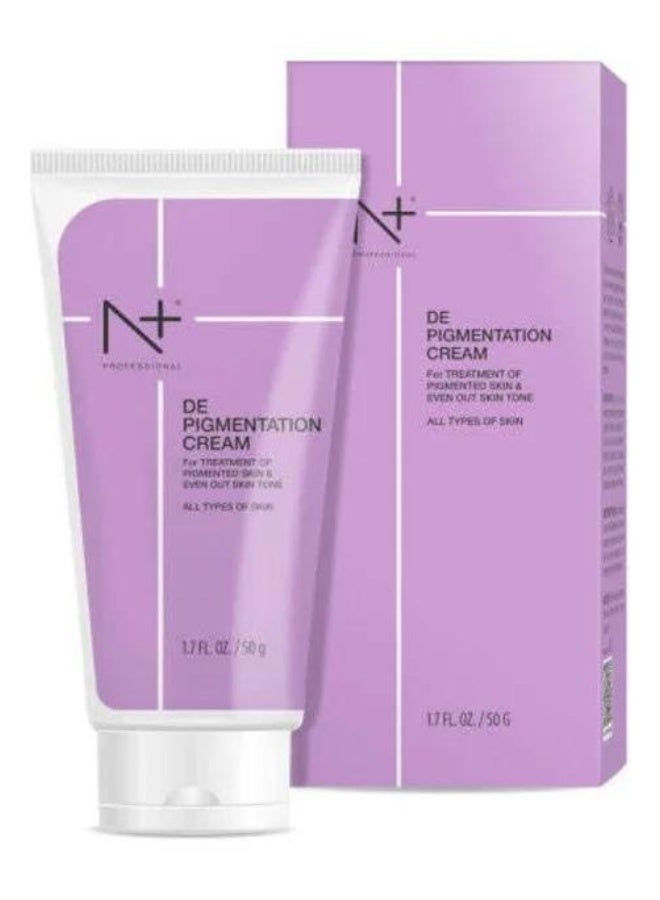 N Plus Professional De-Pigmentation Cream – Advanced Skin Brightening & Dark Spot Removal Treatment, Even Skin Tone & Reduce Hyperpigmentation, 50ml