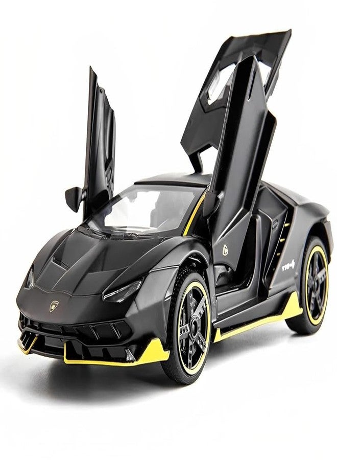 Arthasya Model 1:24 Lamborgini Model Alloy Metal Pull Back Die-cast Car Openable Doors with Sound and Light Vehicle Car Toy for Kids - Multicolor - Image 1