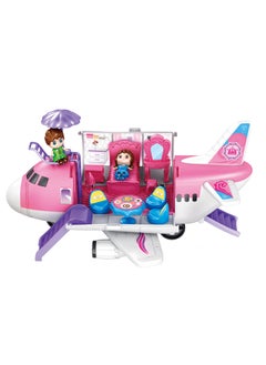 Power Joy Power Joy Playhome Airplane Playset With 2 Dolls | Toy Vehicle | Gift for Kids  - Image 1