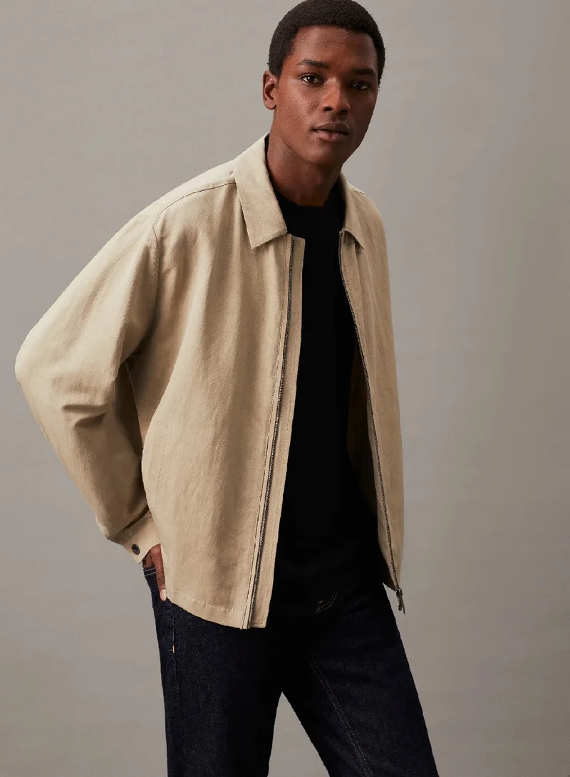 CALVIN KLEIN Linen Lyocell Jacket
