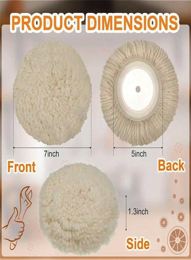 MLD Backer Pad 5-Inch Hook and Loop Backing Pads,M10 Drill Adapter,with Twist Wool Pads for Polishing KQCP-1010 (5inch,M10 Plastic) Pack of -1 - Image 3