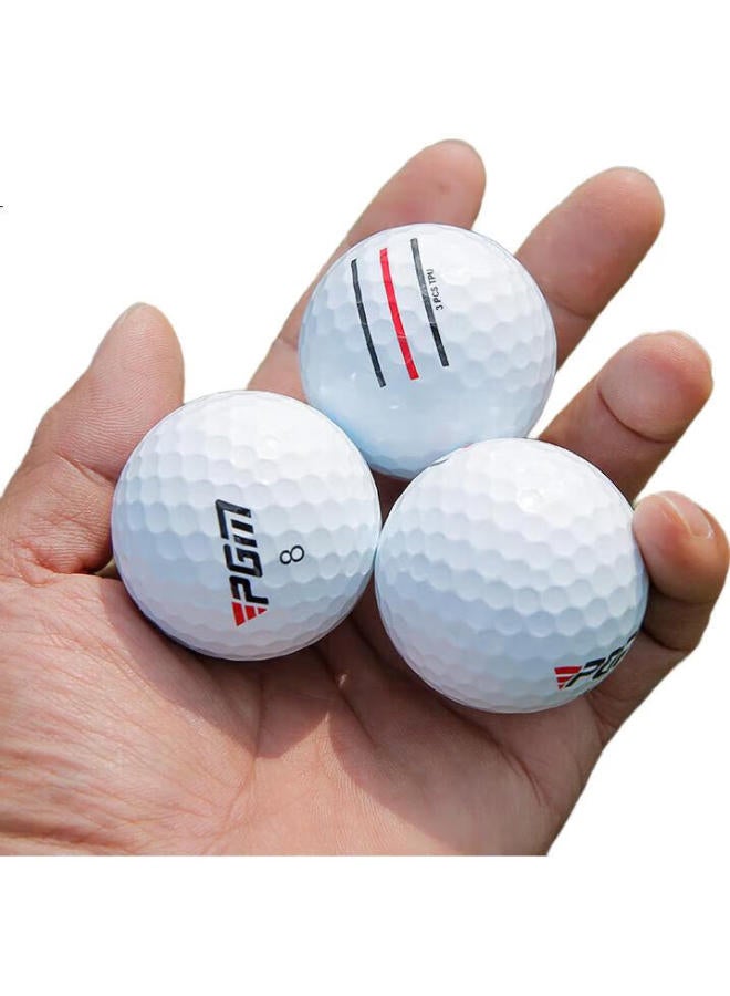 Pgm Golf Three-Layer Competition Balls, Tpu Three-Line Balls, Soft Feel, Backspin, High Control, 12 Balls/1 Box - Image 1