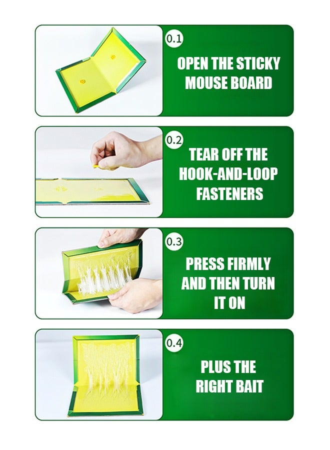 Beyond 5-Pack Mouse Glue Traps, Rat Glue Traps, Enhanced Stickiness Mouse Traps, Traps Sticky Pad Board for House Indoor and Outdoor Rat - Image 4