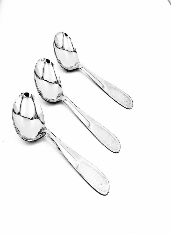 SHLINCO SHLINCO New Trend Combo Pack of 3 Stainless Steel| Serving Big Spoon|Serving Spatula| 21cm| Stainless Steel Serving Spoon Set (Pack of 3) - Image 1
