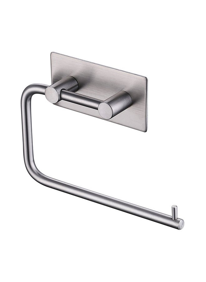 NIBEMINENT Nail-Free Roll Paper Towel Holder Silver 