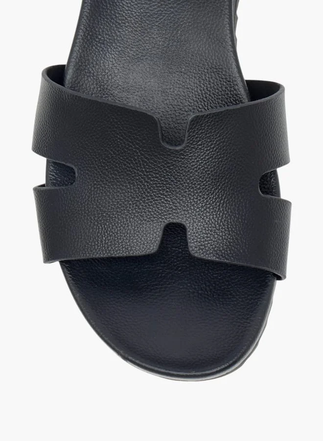 Le Confort Women Textured Sandal with Pin Buckle Closure