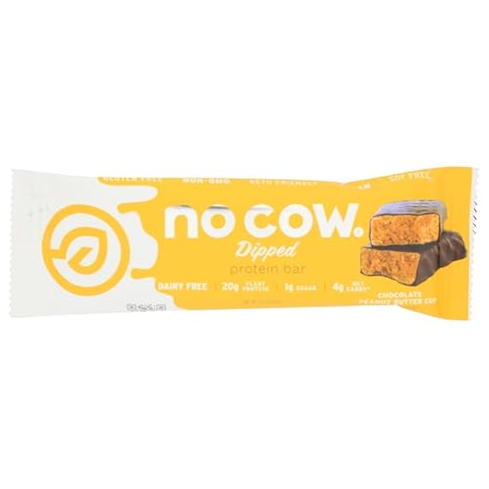 No Cow Chocolate Dipped Peanut Butter Protein Bar 2.12 OZ - Image 1