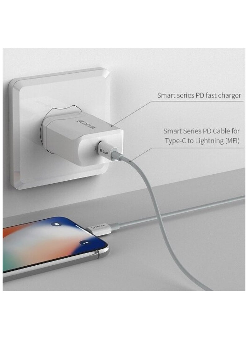 devia Smart Series PD Cable for Type-C to Lightning (MFI) 18W - Image 4
