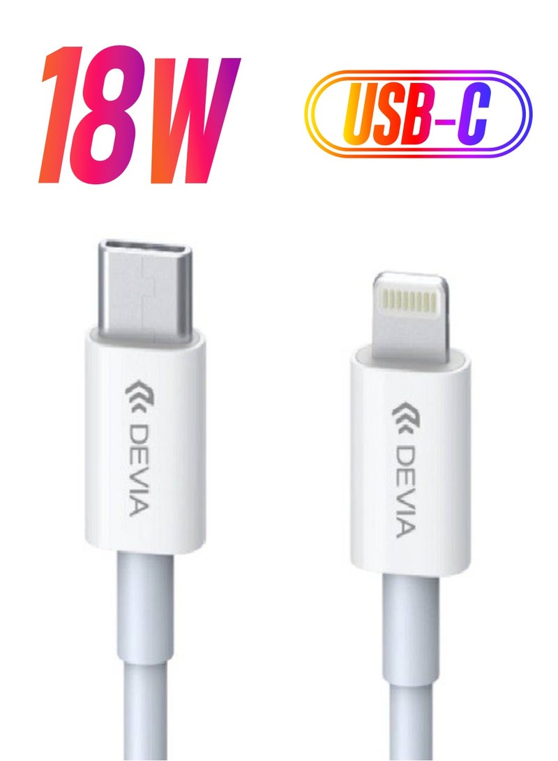 devia Smart Series PD Cable for Type-C to Lightning (MFI) 18W - Image 1