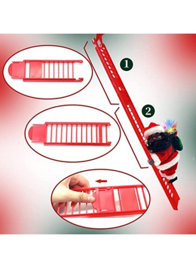 GGEROU زينة مهرجان زينة سلم متسلق، لعبة سلم متسلق كهربائية مع موسيقى زينة معلقة، زينة داخلية وخارجية لحفلة منزلية معلقة على الباب - Image 4