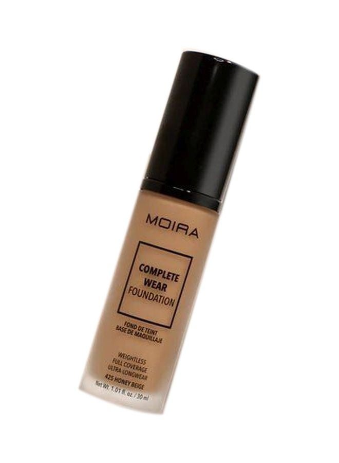 moira Complete Wear Foundation (425, Honey Beige) - Image 1