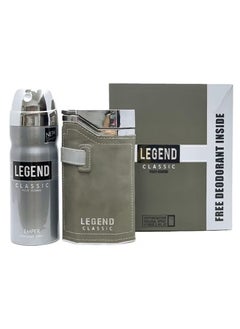 Emper Legend Classic EDT For Men 100ml + Body Spray 200ml  - Image 1