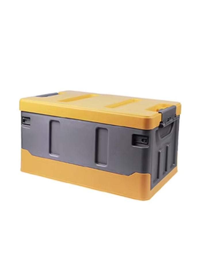 Manful Outdoor Camping Storage Box with Flat Lid 35L Capacity (Yellow & Grey)  - Image 3