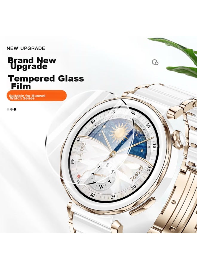 Wei Qiantu Weiguan Image واقي شاشة زجاج مقوى لساعة Huawei Watch Gt5pro، واقي شاشة زجاجي عالي الوضوح بتغطية كاملة مضاد للسقوط، غشاء مضاد للماء مقاس 42mm - Image 2