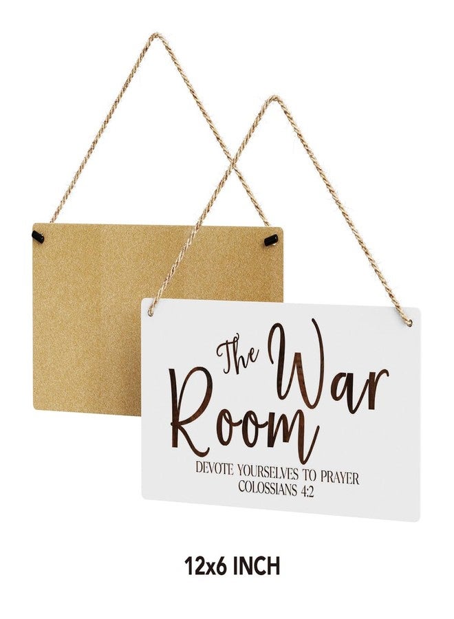 SENJIAN Rustic War Room Decor Christian Decor Bible Verse Wood Decor Sign Regalos Cristianos Para Mujer Scripture Printed Wood Sign Wall Art Religious Gifts Faith Based Gifts - Image 2