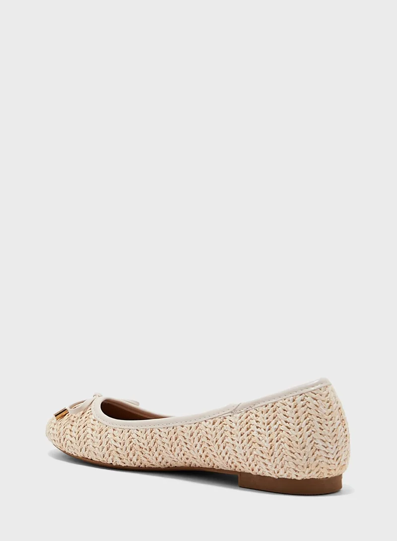NEW LOOK Laffia Ballerinas