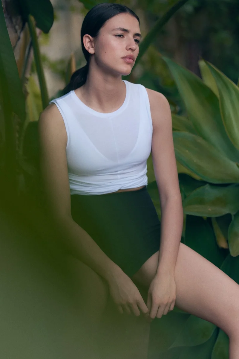 H&M Twist-detail pilates top