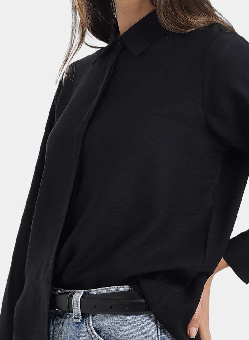 Carina Hidden Placket Lounge Shirt - Image 5