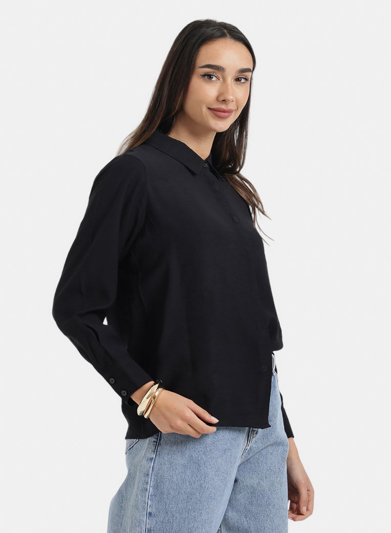 Carina Hidden Placket Lounge Shirt - Image 2
