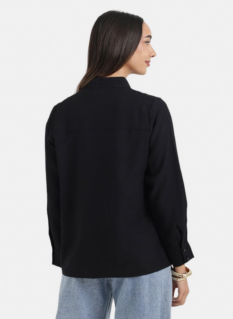 Carina Hidden Placket Lounge Shirt - Image 4