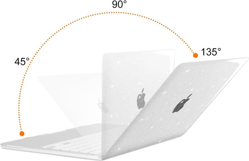 موسيسو MOSISO حافظة لامعة براقة متوافقة مع MacBook Neo مقاس 13 بوصة موديل 2026 A3404 مع شريحة A18 Pro، حافظة صلبة واقية مقاومة للكسر وغطاء لوحة المفاتيح وفيلم الشاشة وجراب، شفافة - Image 2
