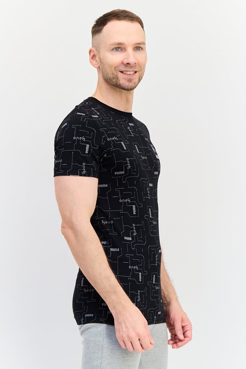 PUMA Men Sportswear Fit Short Sleeve Outdoor T-Shirt, Black - Image 2