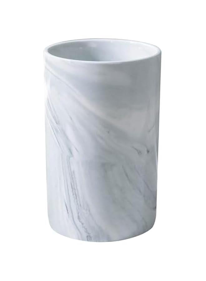 كوب سيراميك رمادي ريفي لتفريش الفم وحامل فرشاة الأسنان ومعجون الأسنان سعة 280 مل، أكواب شرب الحليب البورسلين للاحتفال ب - Image 1