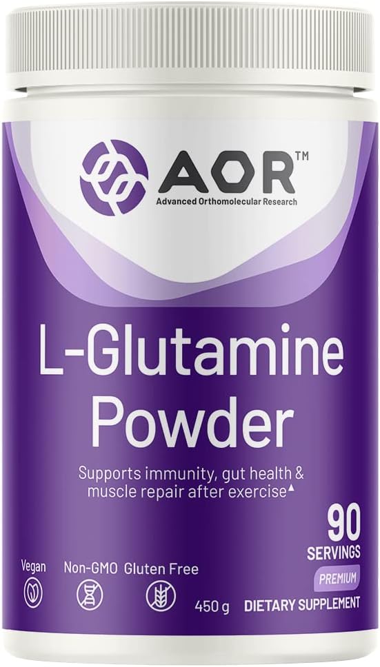 AOR LGlutamine Powder 450g Supports Immunity and Gut Health Dietary Supplement 90 Servings - Image 1