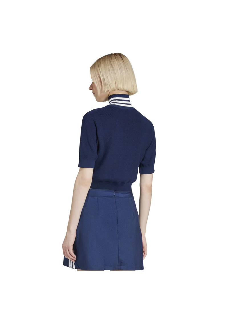 اديداس adidas CROP TURTLENECK Blue Originals Women TOPS