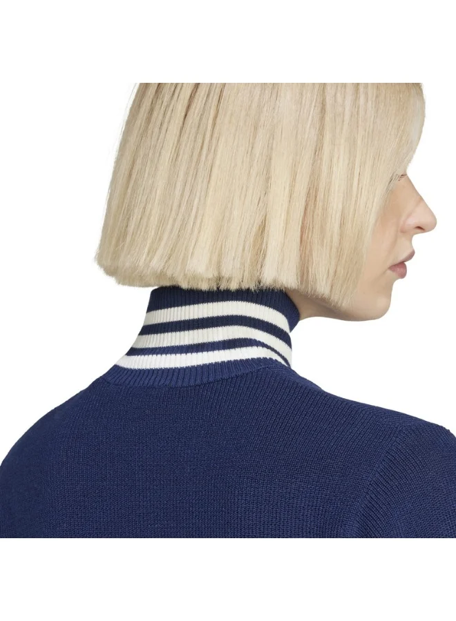 adidas Originals adidas CROP TURTLENECK Blue Originals Women TOPS