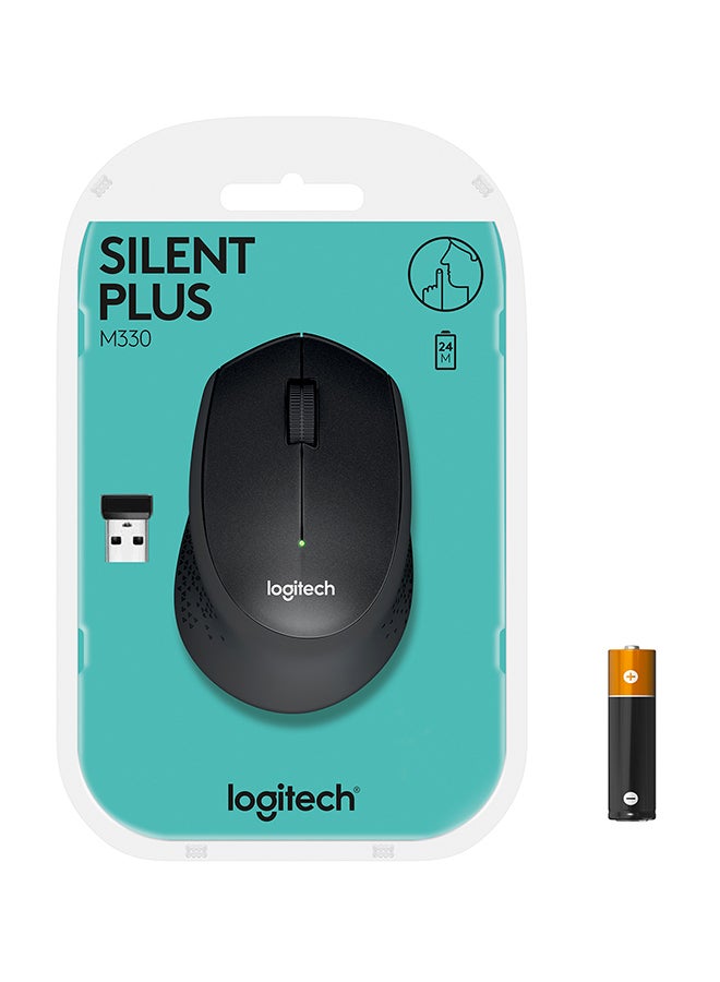 لوجيتيك Renewed - M330 Silent Plus Wireless Mouse black - Image 2