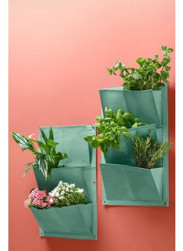 Tchibo Vertical Plant Pouches, Green  - Image 1