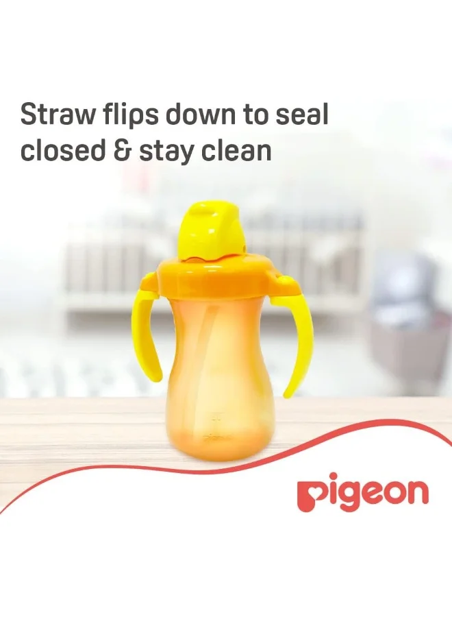 pigeon Petite Straw Bottle 150 ML, Orange, 9 Months +