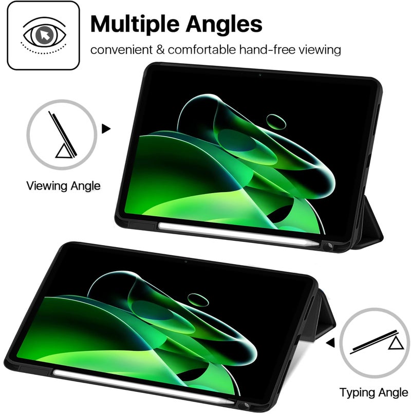 TGK Soft Flexible with Pencil Holder Trifold Flip Back Case for realme Pad X 11 inch Tablet (Green) - Image 3