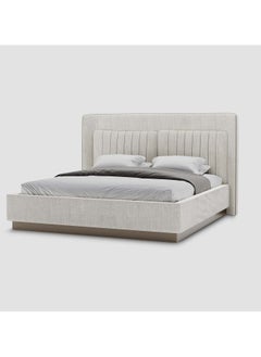 AL HUZAIFA FURNITURE Noci Fully Upholstered Super King Size Platform Bed  - Image 1