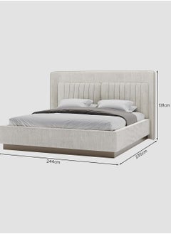 AL HUZAIFA FURNITURE Noci Fully Upholstered Super King Size Platform Bed  - Image 5