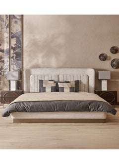 AL HUZAIFA FURNITURE Noci Fully Upholstered Super King Size Platform Bed  - Image 2