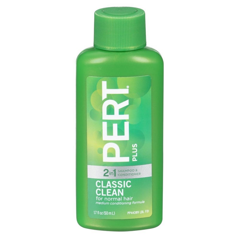 PERT PLUS Pert Classic Clean 2in1 Shampoo & Conditioner Great for Travel or your Gym Bag 1.7 fl. oz. - Image 1