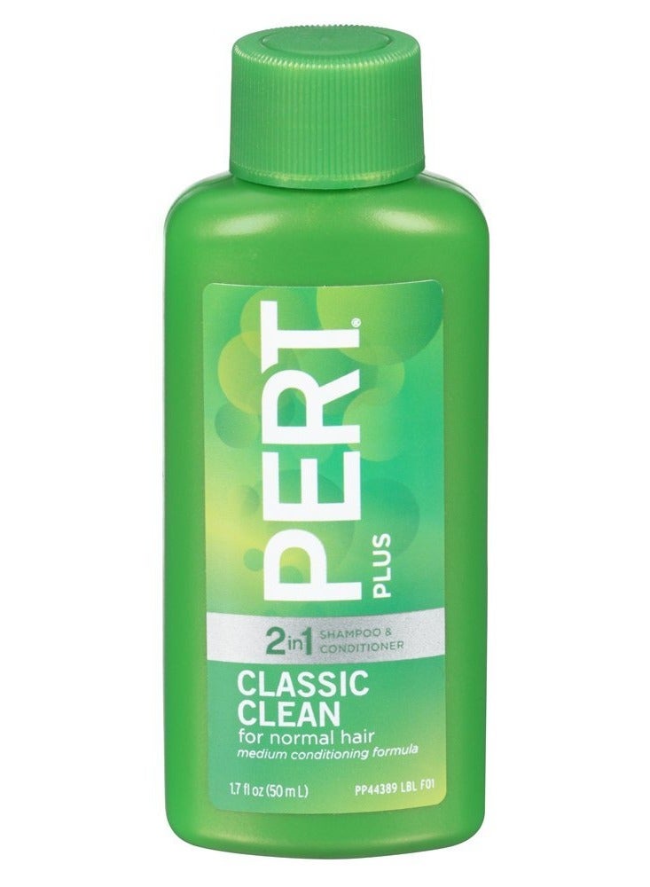 PERT Pert Classic Clean 2in1 Shampoo & Conditioner Great for Travel or your Gym Bag 1.7 fl. oz. 