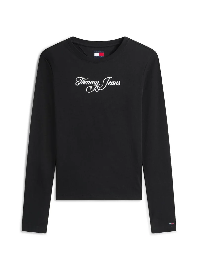 TOMMY JEANS Essential Logo Slim Long Sleeves T-Shirt