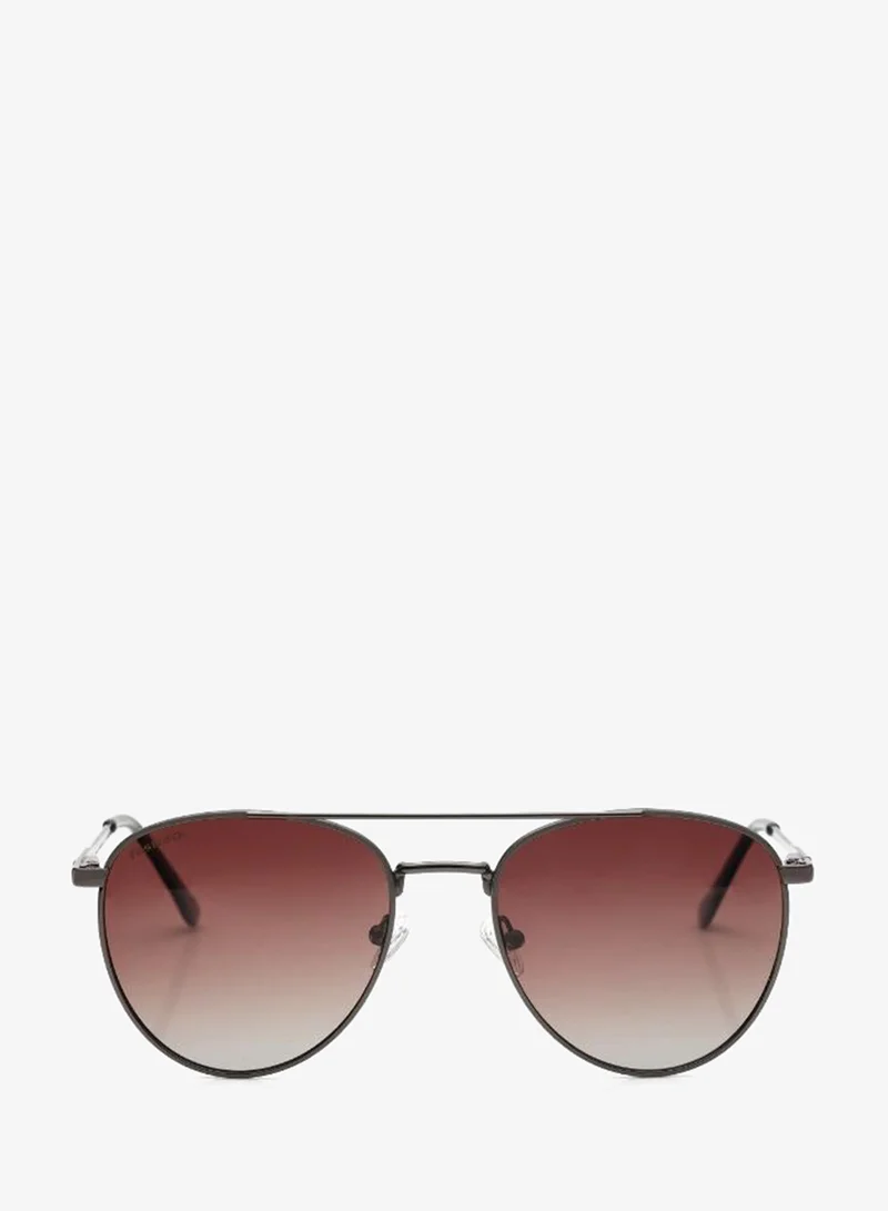 fastrack Polarized Sunglasses Gunmetal Frame Brown Mirror Lens 53mm  - M277BR8PV