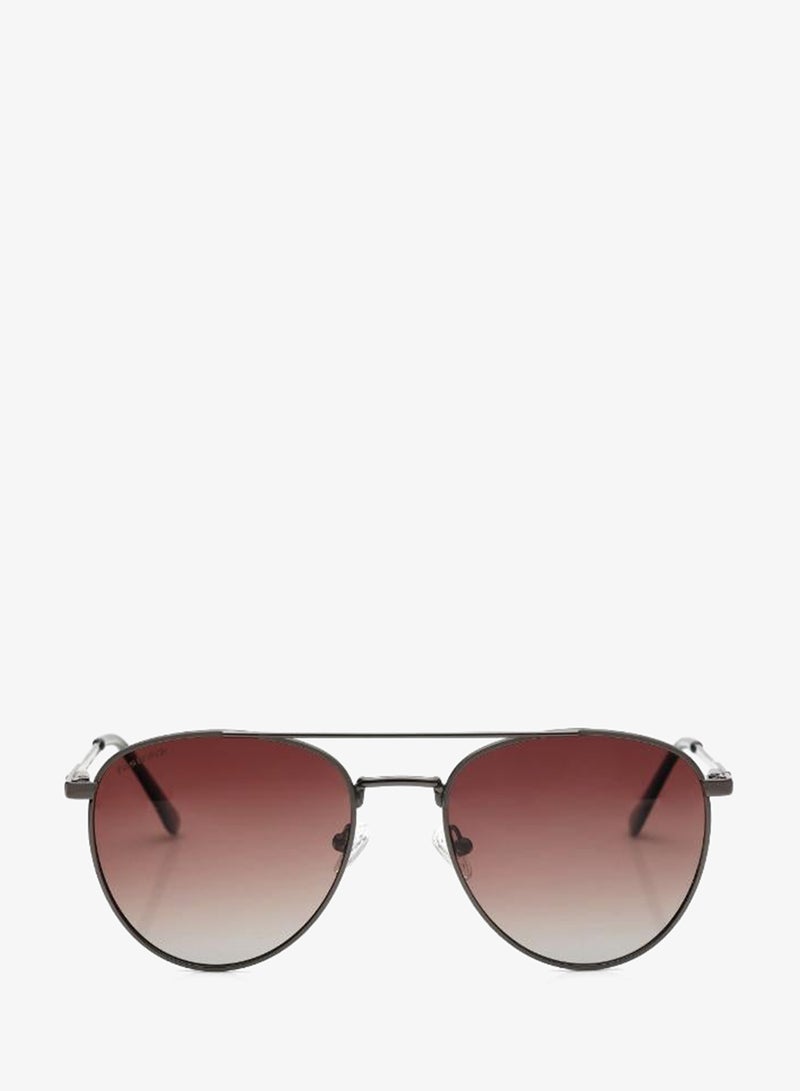 fastrack Polarized Sunglasses Gunmetal Frame Brown Mirror Lens 53mm  - M277BR8PV - Image 2