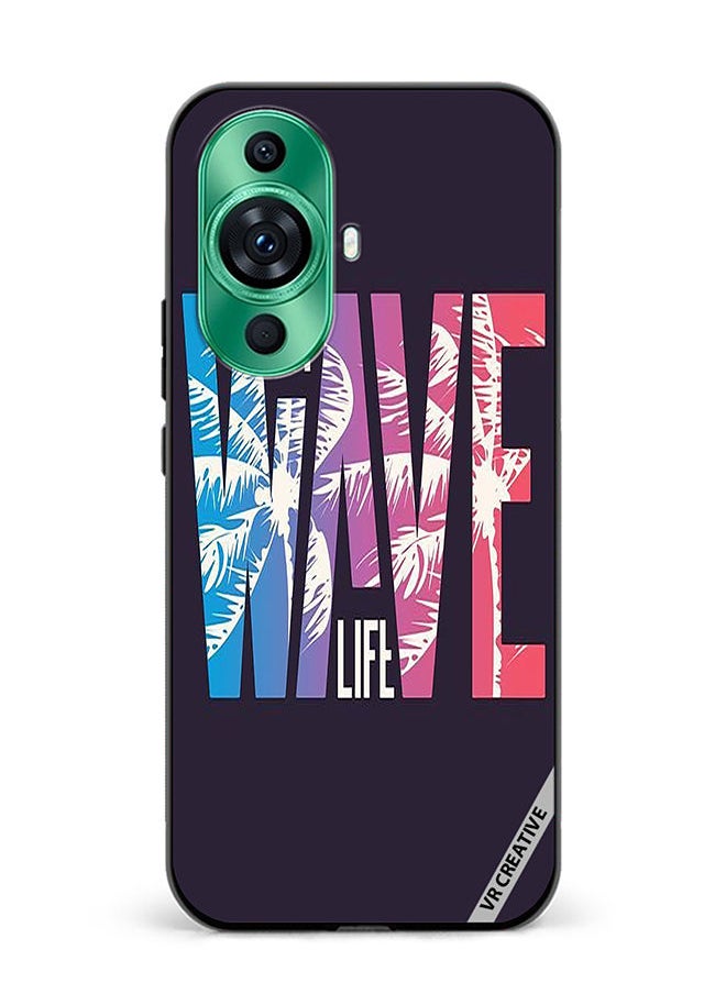 VR CREATIVE Protective Case Cover For Huawei nova 11 Pro Wave Design Multicolour  - Image 1