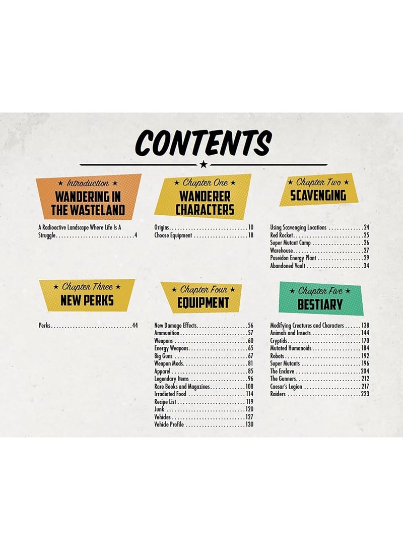 Modiphius Modiphius Entertainment: Fallout: The Roleplaying Game - Wanderers Guide Book - Hardcover RPG Book, Tabletop Role Playing Game, Officially Licensed - Image 3