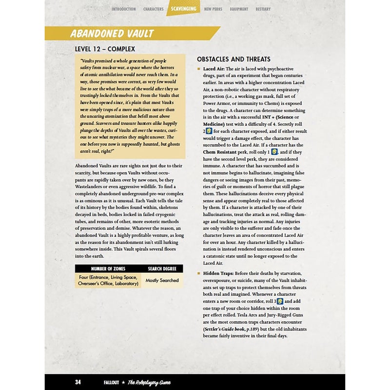 Modiphius موديفيوس إنترتينمنت: فولت: لعبة الأدوار - دليل المتجولين - كتاب RPG غلاف صلب، لعبة أدوار على الطاولة، مرخص رسميًا - Image 5