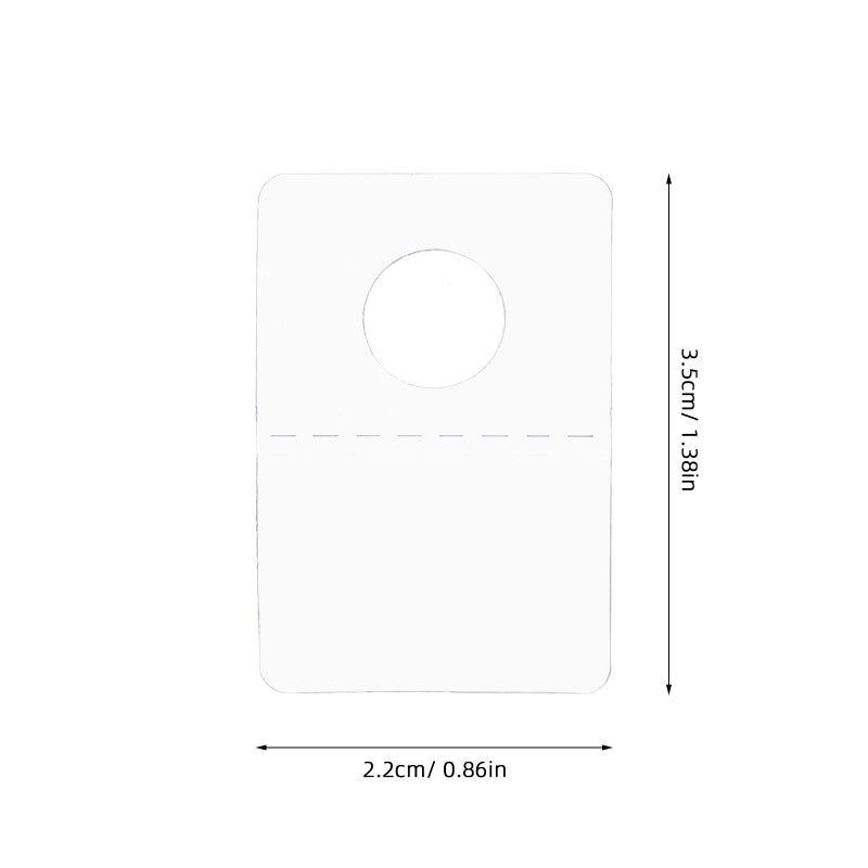 500Pcs Slot Hole Self-adhesive Hanging Tabs Clear Tabs Adhesive Tabs for Item Display - Image 5