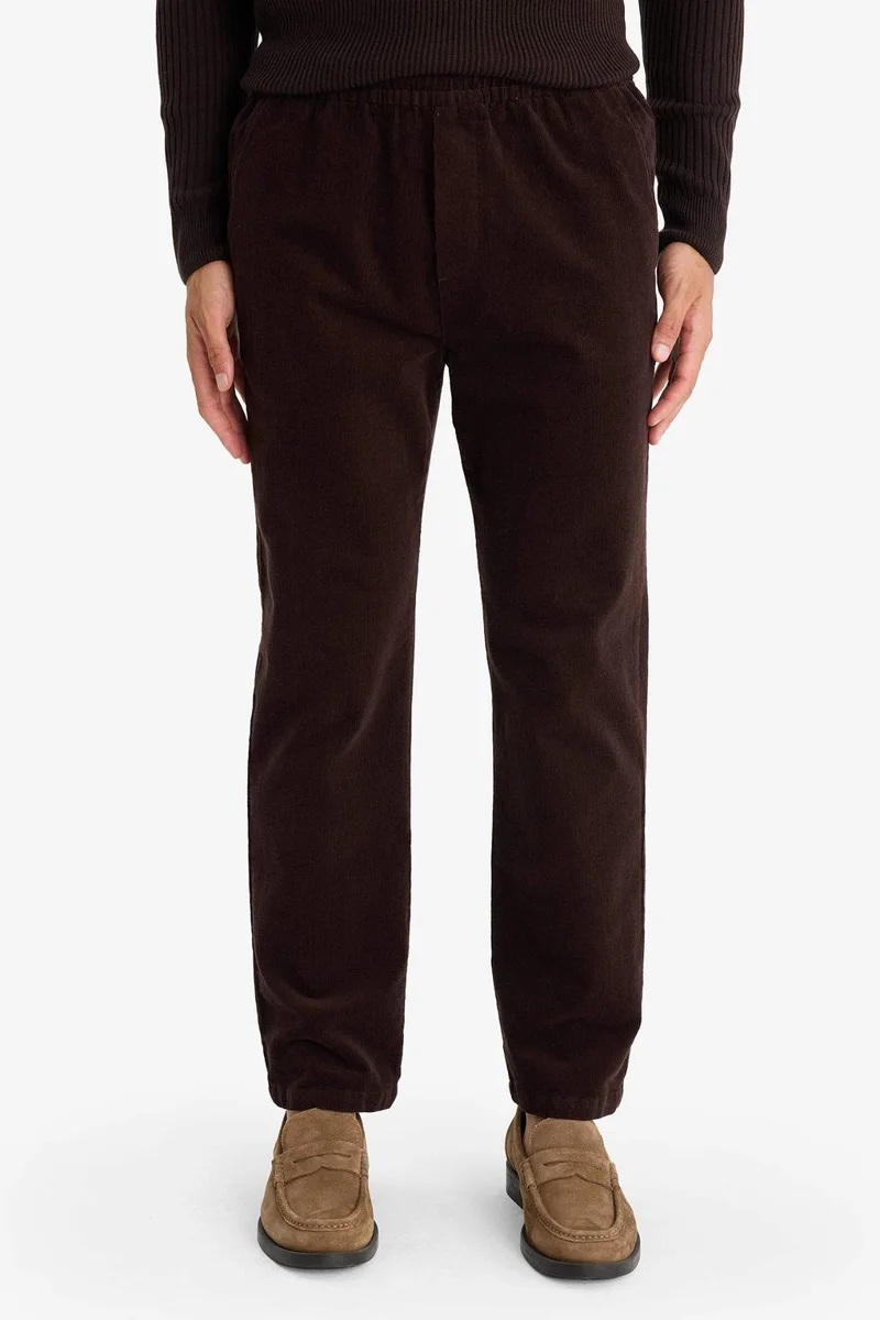 DeFacto Relax Fit Straight Leg Trousers