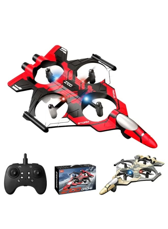 JAJEEK Drone Z100 Colorful LED Light Flying Toy with Shuttle Stunts, 360° Flips, Easy One-Key Takeoff & Landing, Stable Hover Control for Indoor and Outdoor Play - Image 5