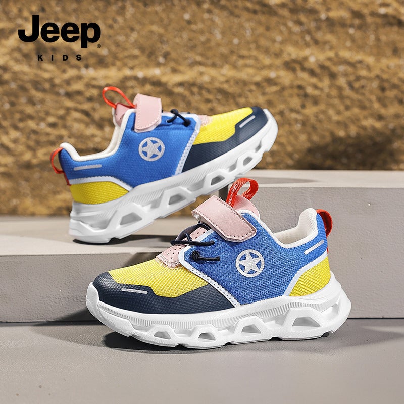 Jeep Kidsren'S Shoes, Girls' Shoes, Soft-Soled Sports Shoes, Light-Soled Boys' Shoes, Middle And Large Kidsren'S Shoes, 6-12 Years Old, Casual Travel Shoes - Image 3